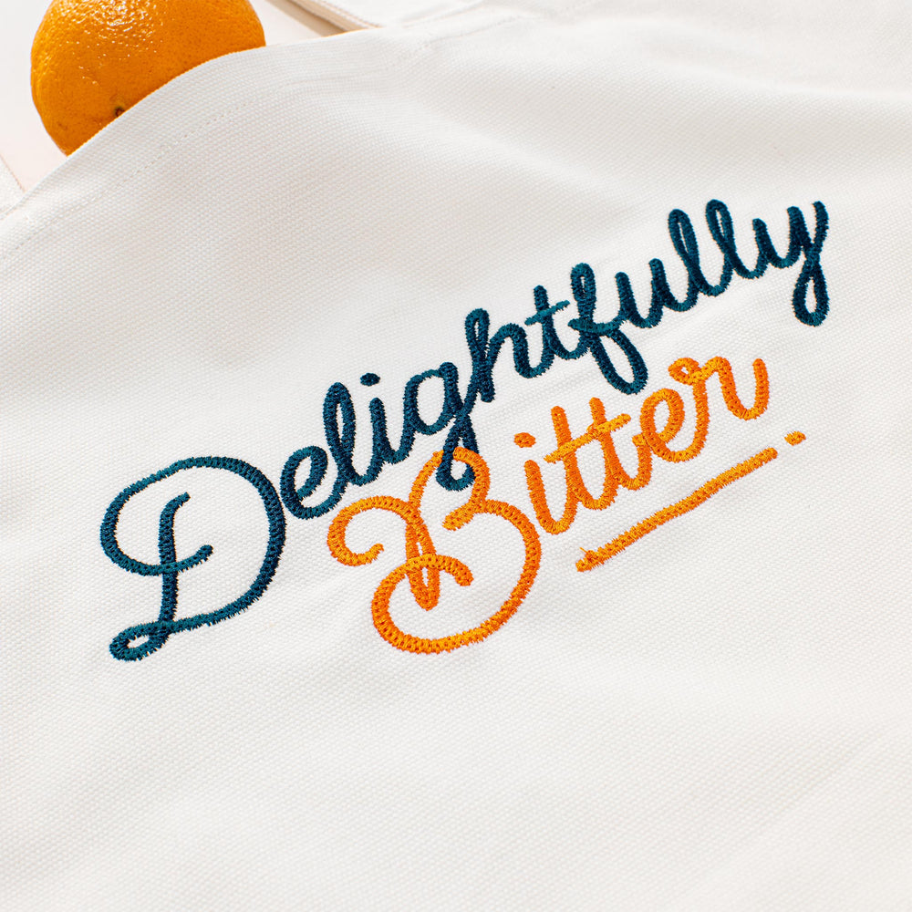 Delightfully Bitter Embroidered Tote