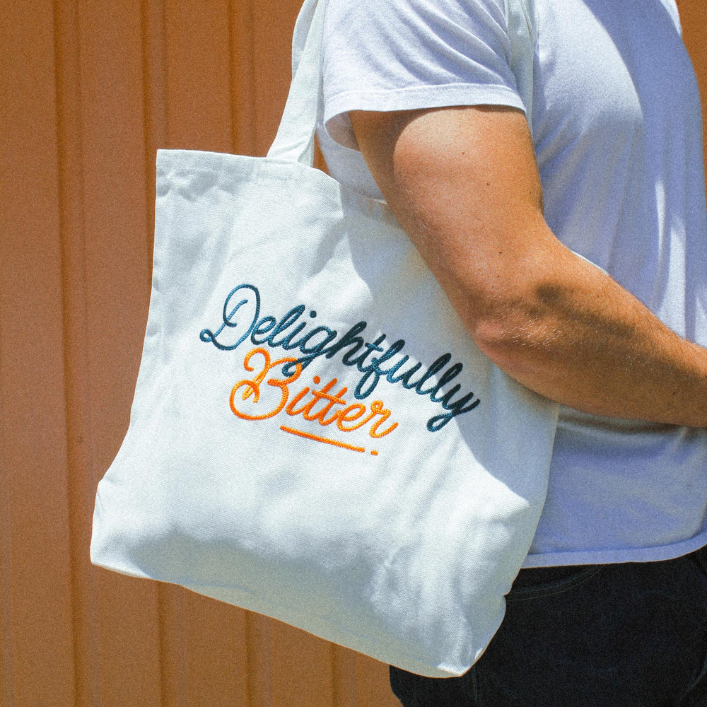 Delightfully Bitter Embroidered Tote